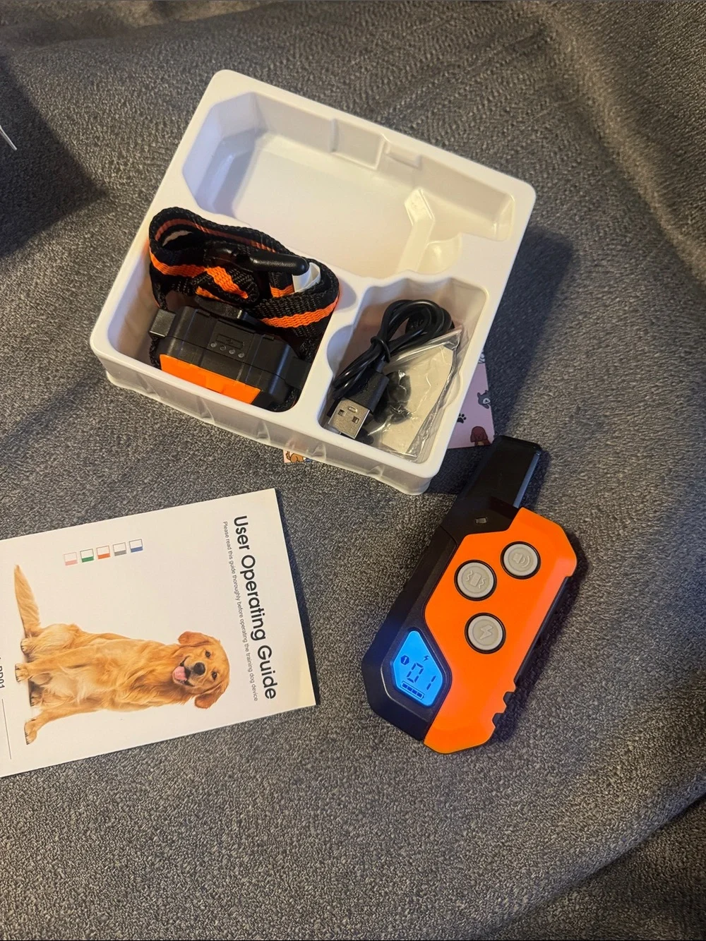Remote Dog Training Collar - White - PD01